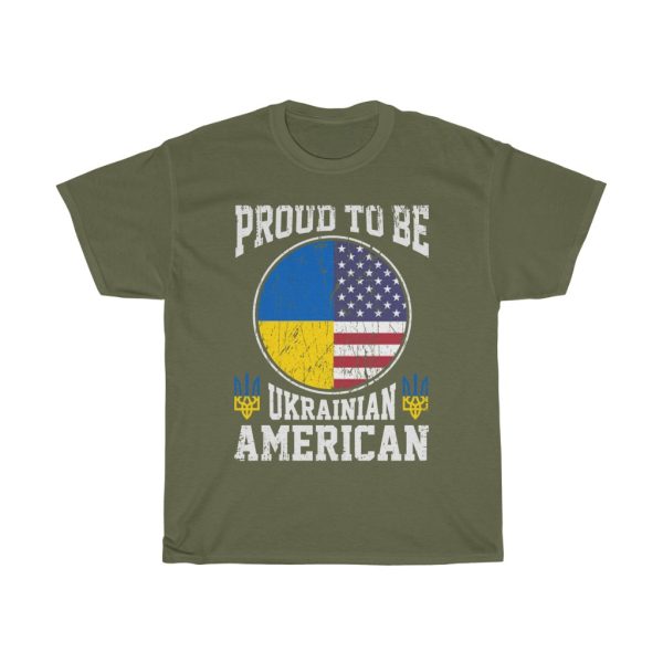 Proud To Be Ukrainian America I Stand With Ukraine T-shirt Design 2