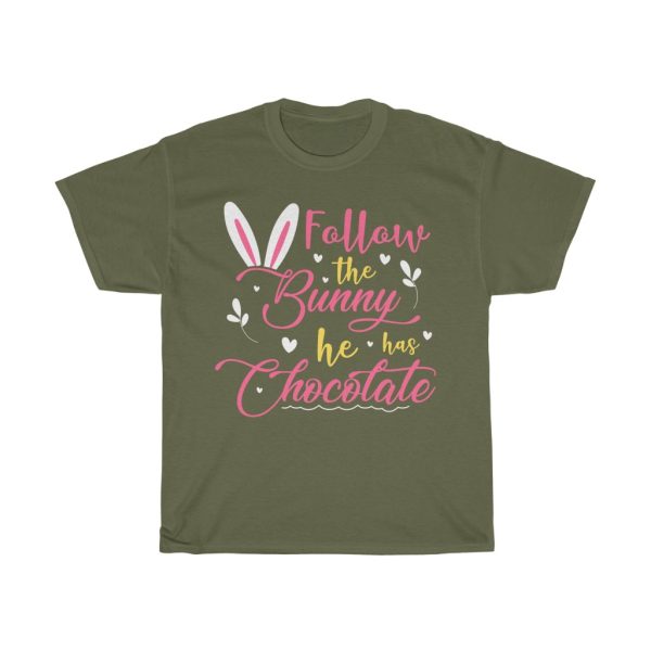 Follow Bunny He Has  Tshirt Design 3