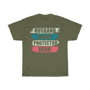 Husband Daddy Protector Hero Gift Shirt