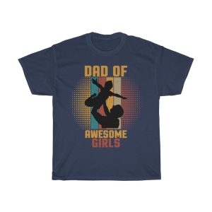 Dad Of Awesome Girls Shirt Design 1