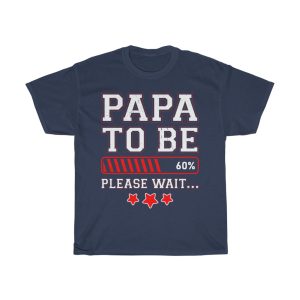 Papa To Be Loading Percent Please Wait Shirt Design 6