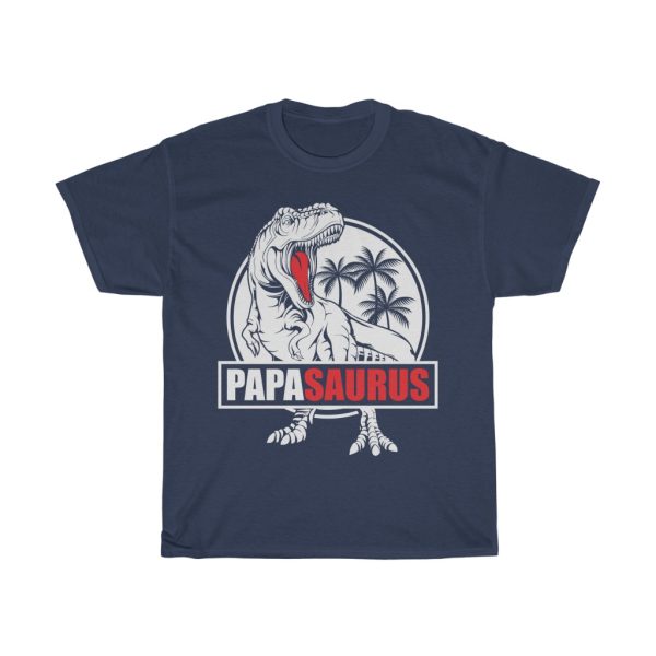 Papasaurus Trex Fathers Day Papa Shirt