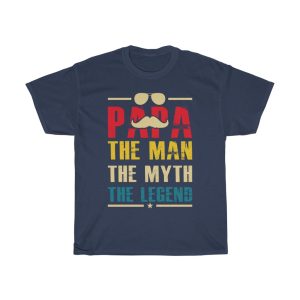 Papa The Man The Myth The Legend Shirt Design 11