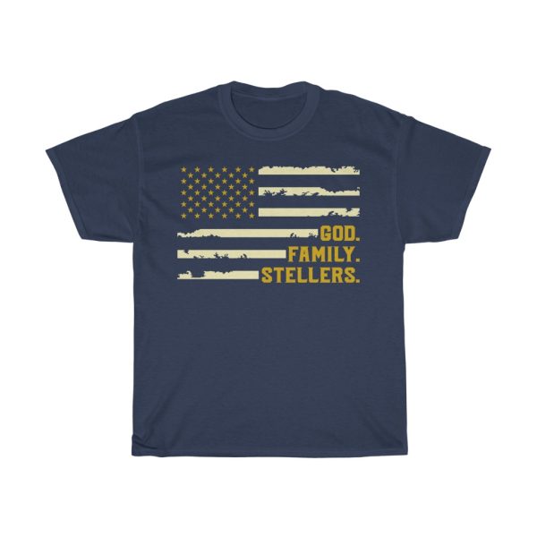 God Family Steelers Usa Flag Shirt