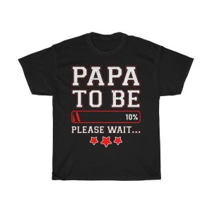 Papa To Be Loading Percent Please Wait Shirt Design 1