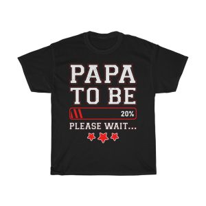 Papa To Be Loading Percent Please Wait Shirt Design 2