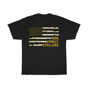 God Family Steelers Usa Flag Shirt