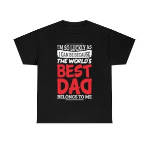 World Best Dad Typography Shirt