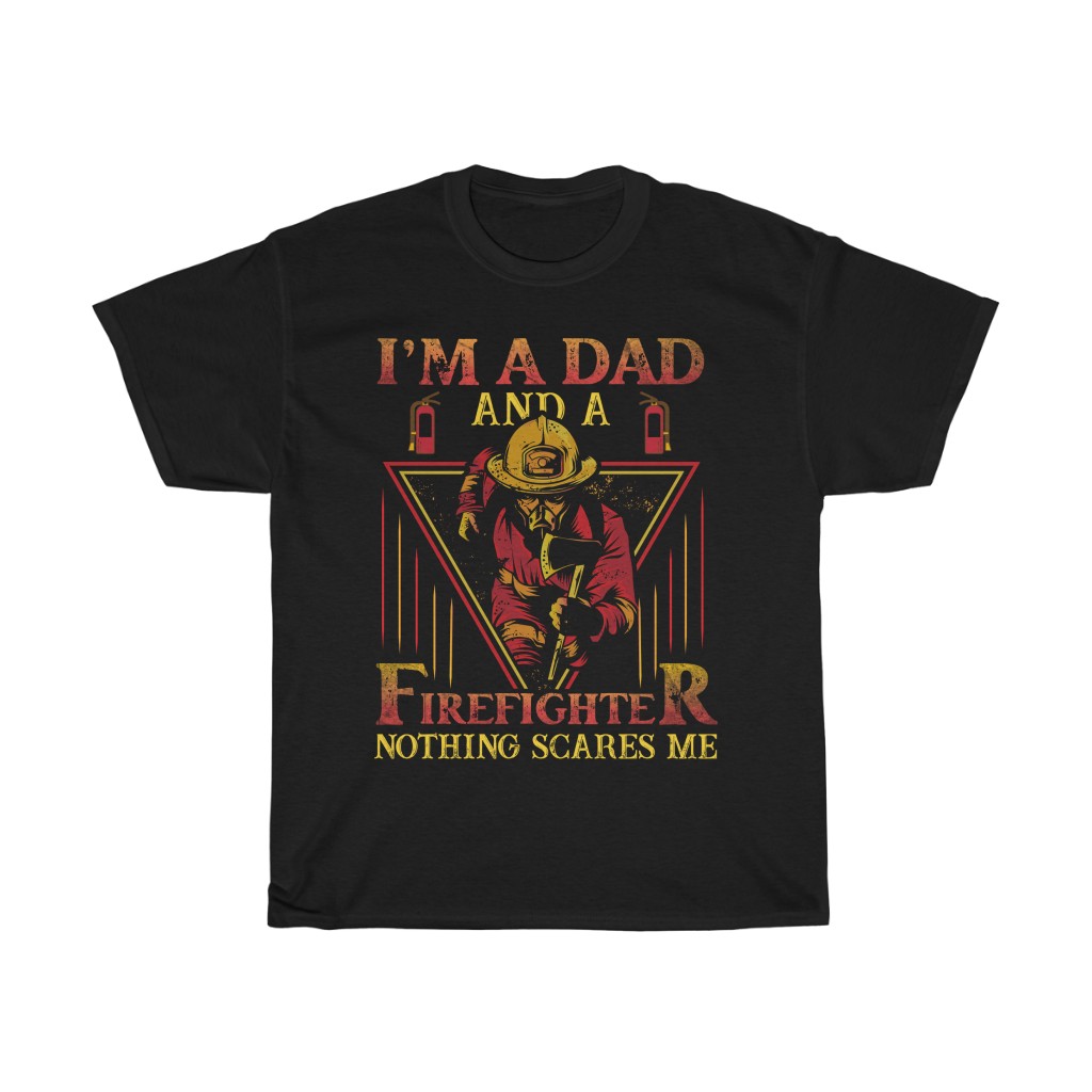 Firefighter Dad Shirt Design 3