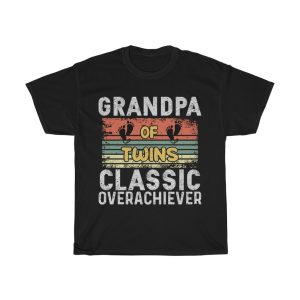 Grandpa Of Twins Classic Overachiever Shirt