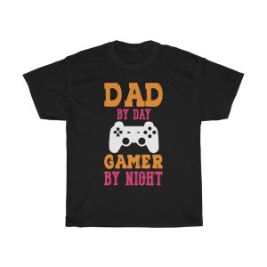 Dad By Day Gamer By Night Shirt Design 3