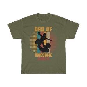 Dad Of Awesome Girls Shirt Design 1