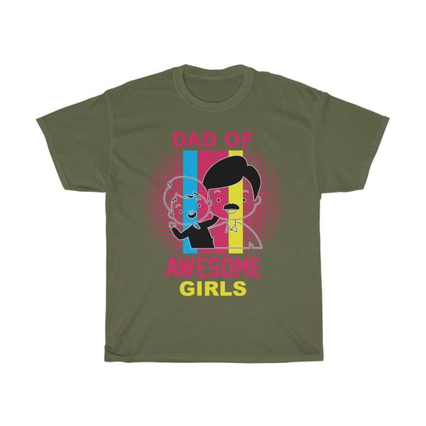 Dad Of Awesome Girls Shirt Design 5