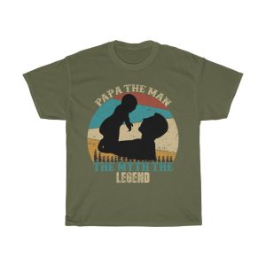 Papa The Man The Myth The Legend Shirt Design 7