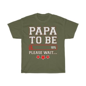 Papa To Be Loading Percent Please Wait Shirt Design 1