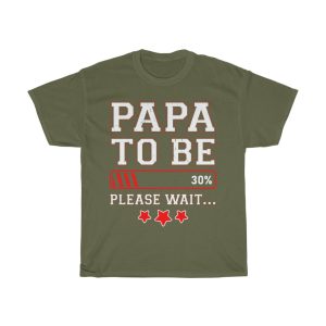 Papa To Be Loading Percent Please Wait Shirt Design 3