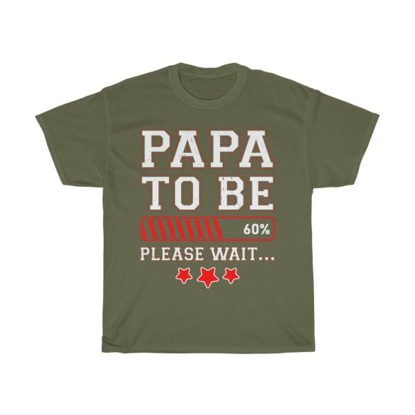 Papa To Be Loading Percent Please Wait Shirt Design 6