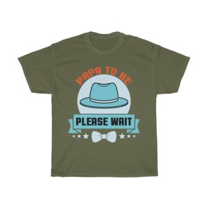 Papa To Be Please Wait Shirt Design 2