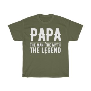 Papa The Man The Myth Shirt Design 1