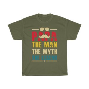 Papa The Man The Myth The Legend Shirt Design 11