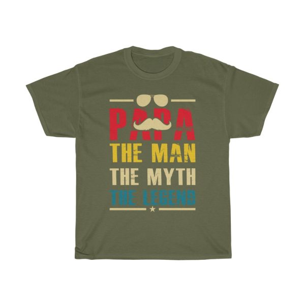 Papa The Man The Myth The Legend Shirt Design 11