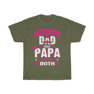 Papa Typography Shirt