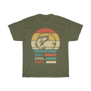 Reel Cool Papa Vintage Fathers Shirt