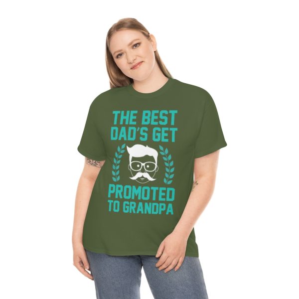 The Best Dads Get Promoted Shirt Design 3