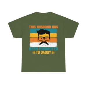 This Husband Has Been Promoted To Daddy Shirt Design 3