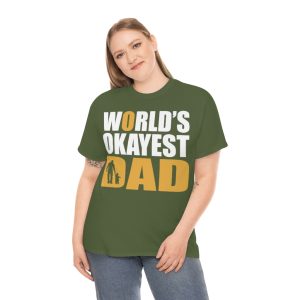 Worlds Okayest Dad Fathers Day Shirt