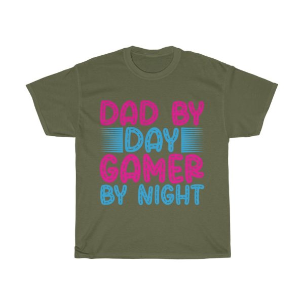 Dad By Day Gamer By Night Shirt Design 1