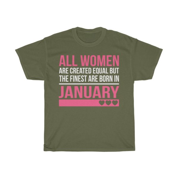 Finest Women Are Born In January Birthday Gift T-shirt